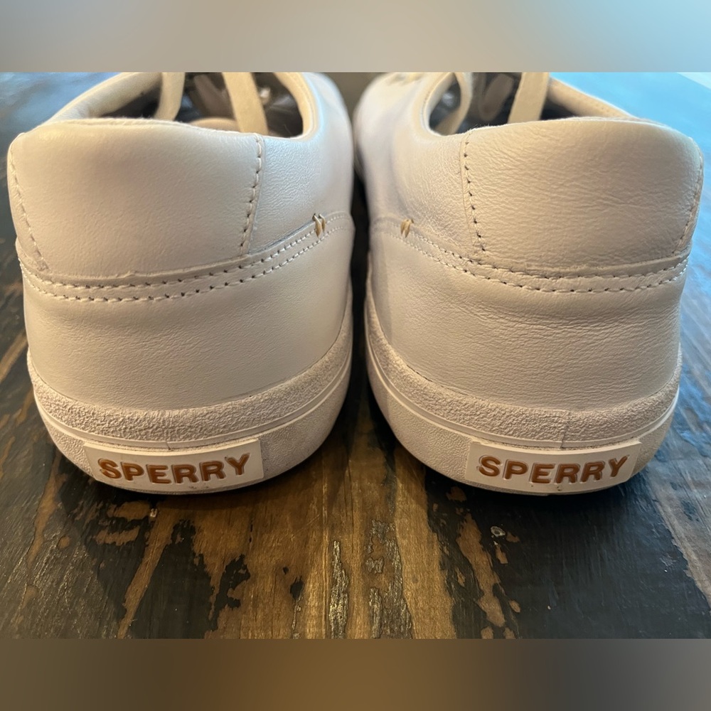 Sperry White Leather Sneakers - Picture 4 of 8
